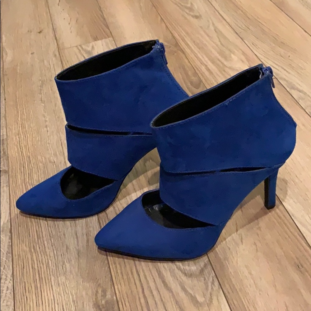 Lane Bryant. Worn once. Royal blue heels